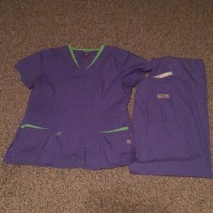 Urbane scrubs purple